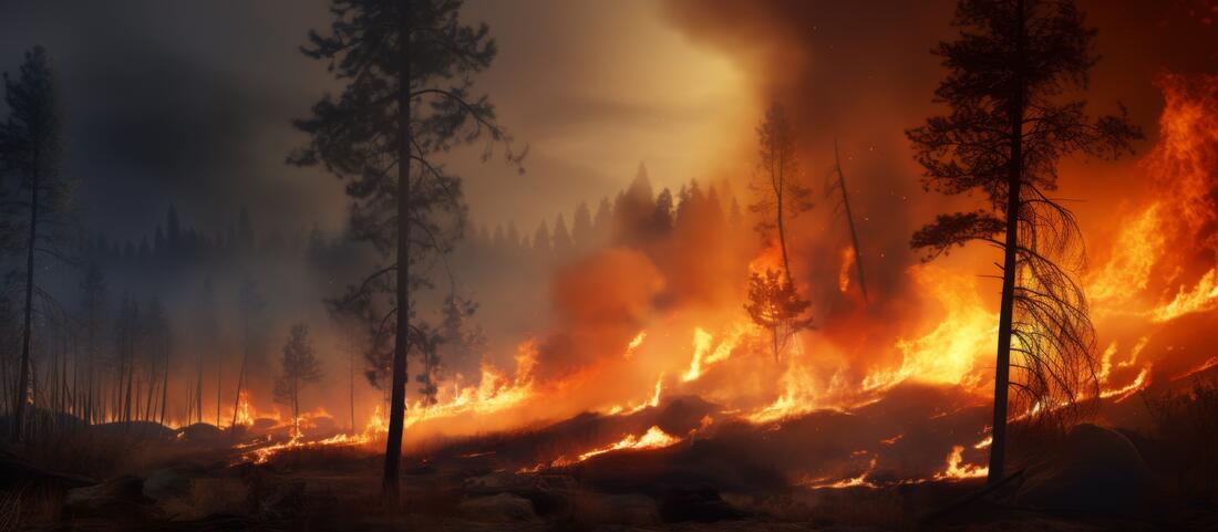 Bilde av skog som brenner - Adobe Stock